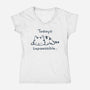 Is Impawssible-Womens-V-Neck-Tee-sebasebi