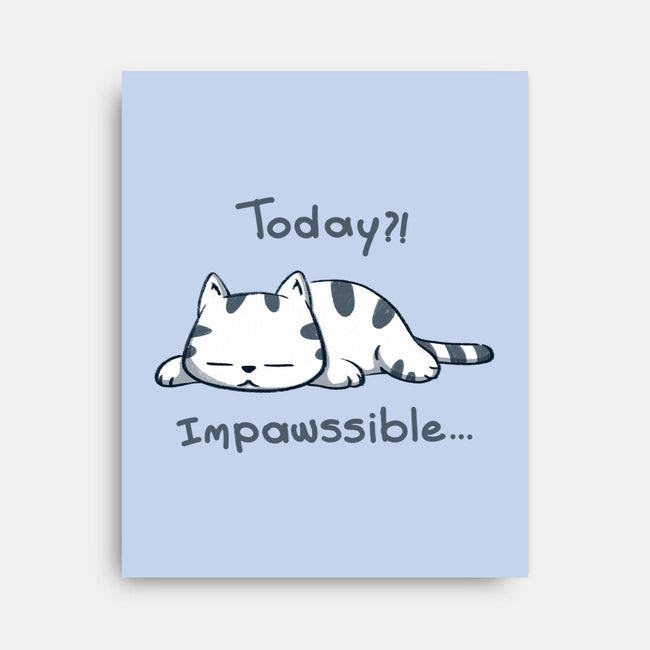 Is Impawssible-None-Stretched-Canvas-sebasebi