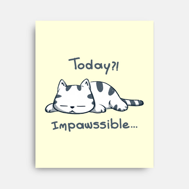 Is Impawssible-None-Stretched-Canvas-sebasebi