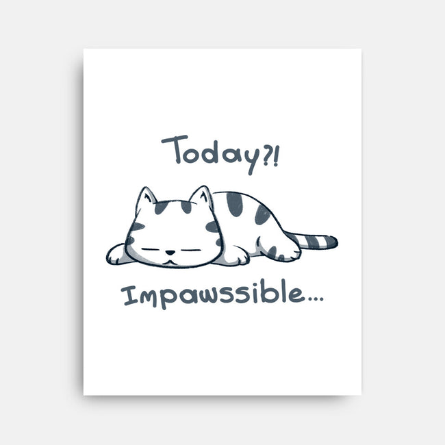 Is Impawssible-None-Stretched-Canvas-sebasebi