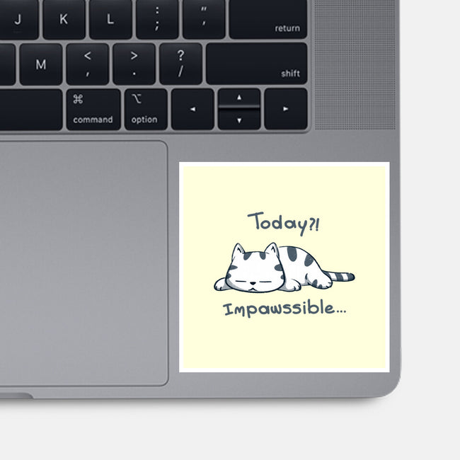Is Impawssible-None-Glossy-Sticker-sebasebi