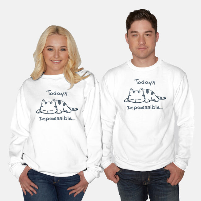 Is Impawssible-Unisex-Crew Neck-Sweatshirt-sebasebi