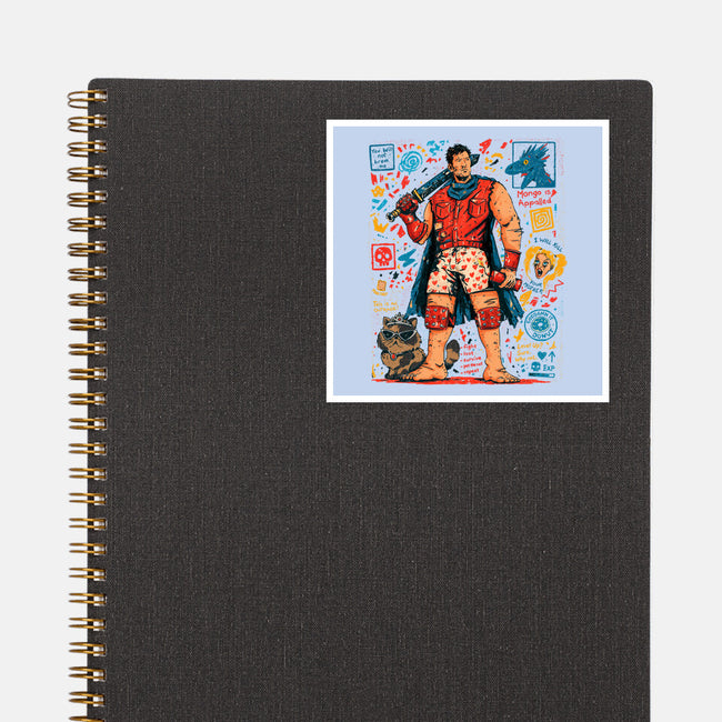 Fight Loot Survive Repeat-None-Glossy-Sticker-sebasebi