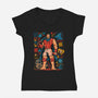 Fight Loot Survive Repeat-Womens-V-Neck-Tee-sebasebi