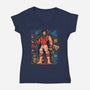 Fight Loot Survive Repeat-Womens-V-Neck-Tee-sebasebi