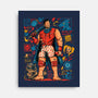 Fight Loot Survive Repeat-None-Stretched-Canvas-sebasebi