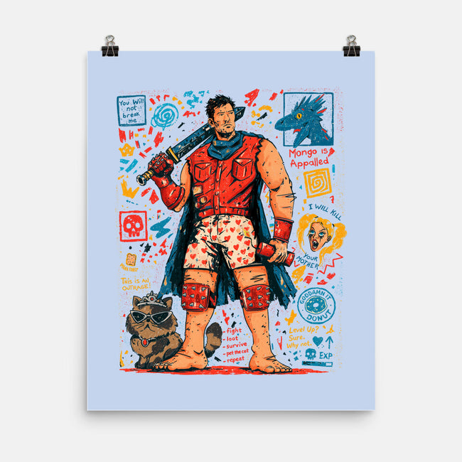 Fight Loot Survive Repeat-None-Matte-Poster-sebasebi