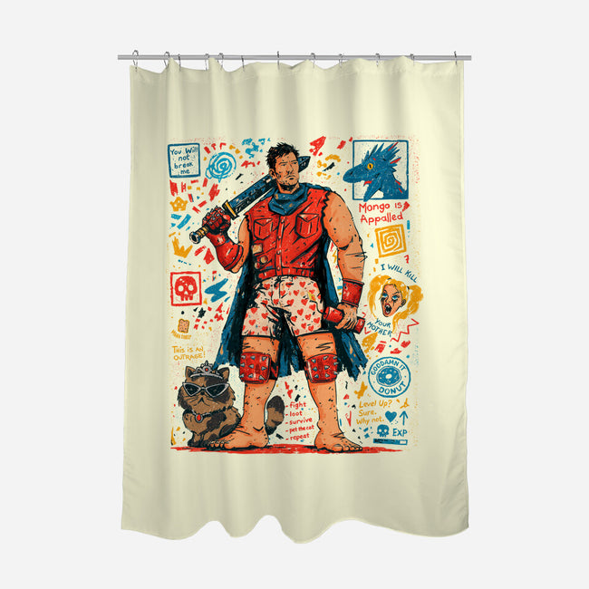 Fight Loot Survive Repeat-None-Polyester-Shower Curtain-sebasebi