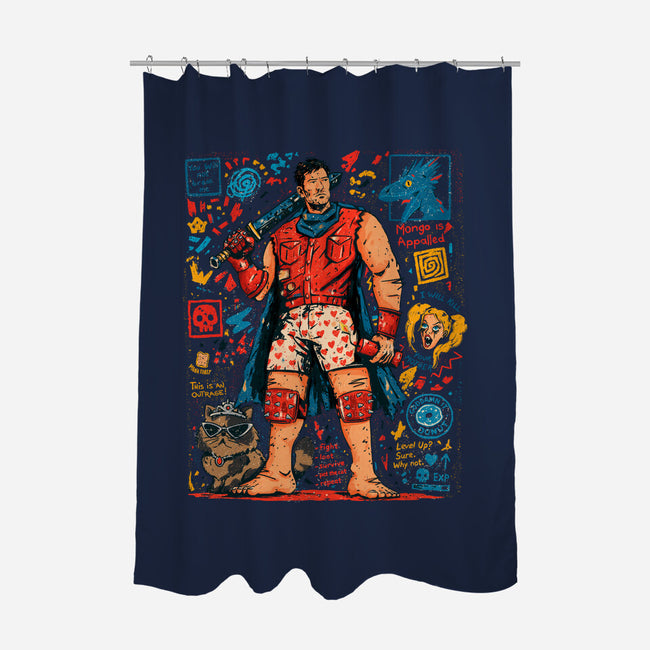 Fight Loot Survive Repeat-None-Polyester-Shower Curtain-sebasebi