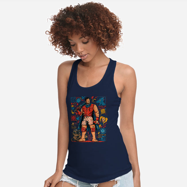 Fight Loot Survive Repeat-Womens-Racerback-Tank-sebasebi