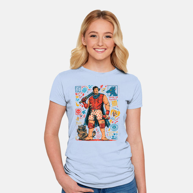 Fight Loot Survive Repeat-Womens-Fitted-Tee-sebasebi