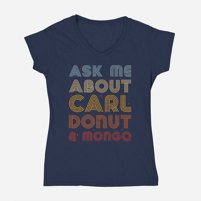 Ask Me About-Womens-V-Neck-Tee-sebasebi