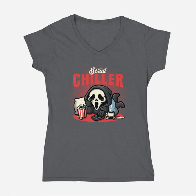 Serial Chiller Horror Movie-Womens-V-Neck-Tee-NemiMakeit