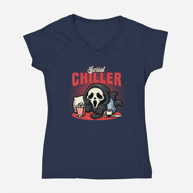 Serial Chiller Horror Movie-Womens-V-Neck-Tee-NemiMakeit