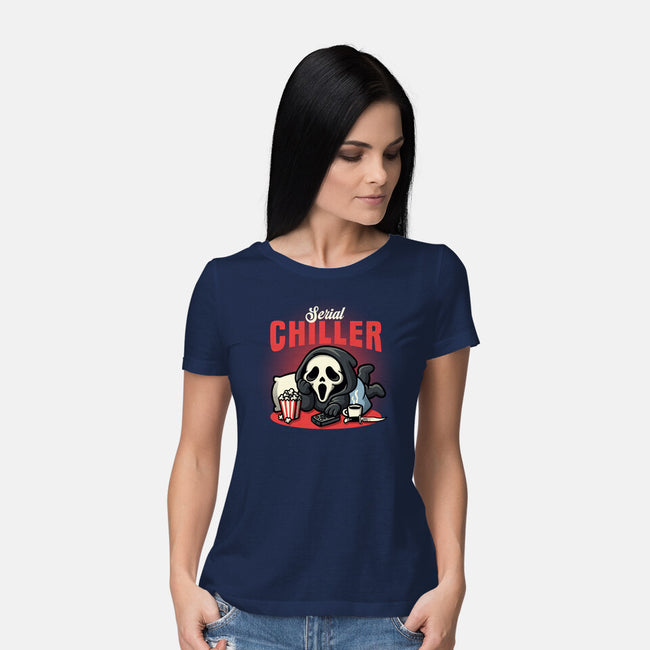 Serial Chiller Horror Movie-Womens-Basic-Tee-NemiMakeit