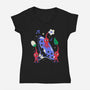 Nature's Treasures-Womens-V-Neck-Tee-Eoli Studio