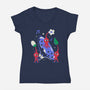 Nature's Treasures-Womens-V-Neck-Tee-Eoli Studio