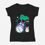Beings Of Nature-Womens-V-Neck-Tee-Eoli Studio