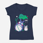 Beings Of Nature-Womens-V-Neck-Tee-Eoli Studio