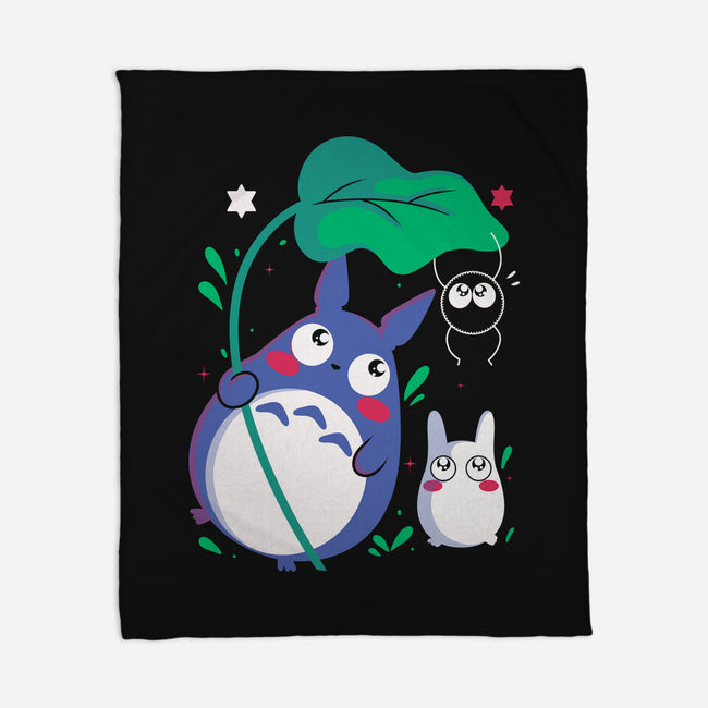 Beings Of Nature-None-Fleece-Blanket-Eoli Studio