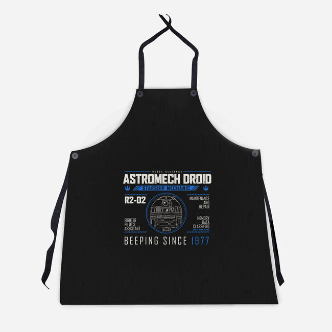 Starship Mechanic-Unisex-Kitchen-Apron-Melonseta