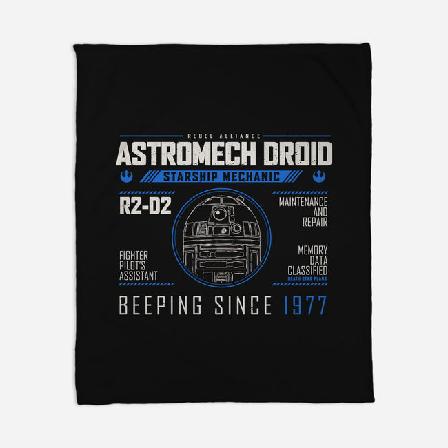 Starship Mechanic-None-Fleece-Blanket-Melonseta