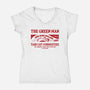 Tabi Cat Curiosities-Womens-V-Neck-Tee-Melonseta