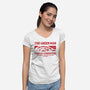 Tabi Cat Curiosities-Womens-V-Neck-Tee-Melonseta