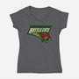 Battle Cats-Womens-V-Neck-Tee-Melonseta
