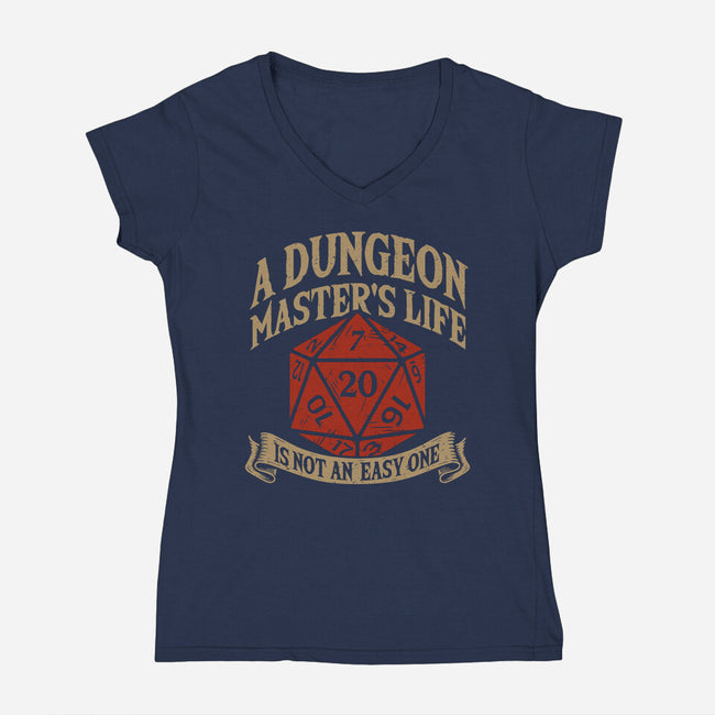 Is Not An Easy One-Womens-V-Neck-Tee-Melonseta