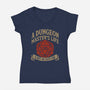 Is Not An Easy One-Womens-V-Neck-Tee-Melonseta