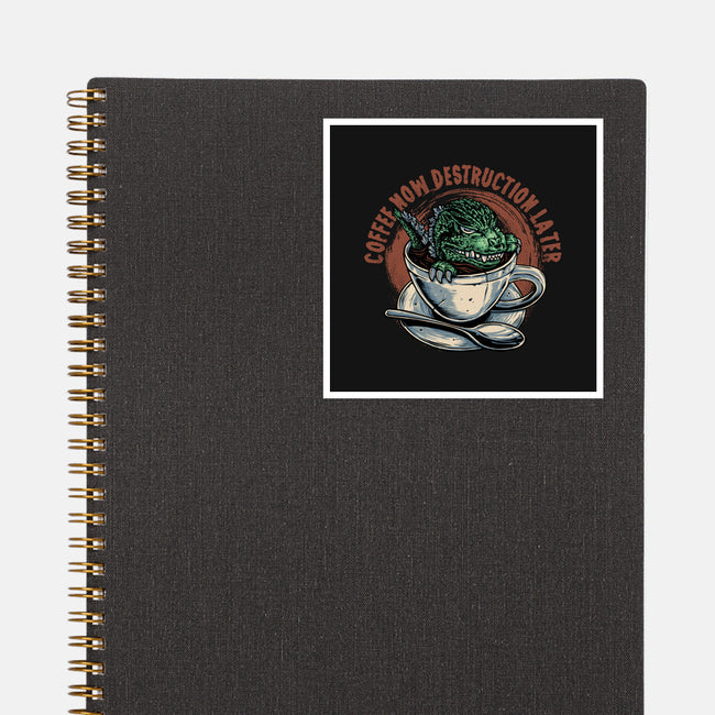 Destruction Later-None-Glossy-Sticker-glitchygorilla