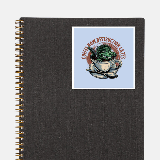 Destruction Later-None-Glossy-Sticker-glitchygorilla