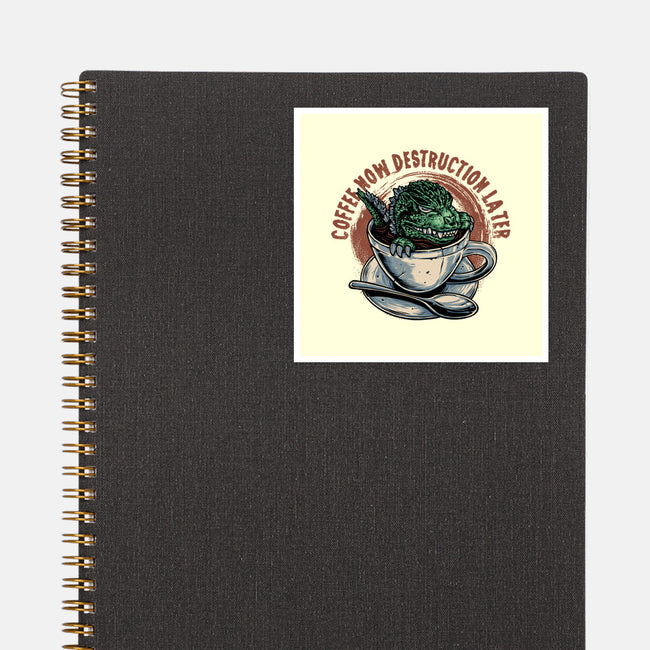 Destruction Later-None-Glossy-Sticker-glitchygorilla