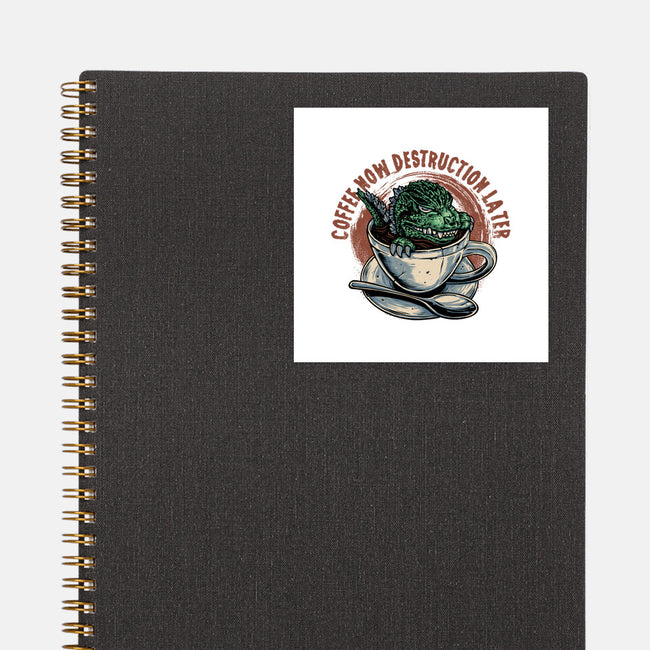 Destruction Later-None-Glossy-Sticker-glitchygorilla