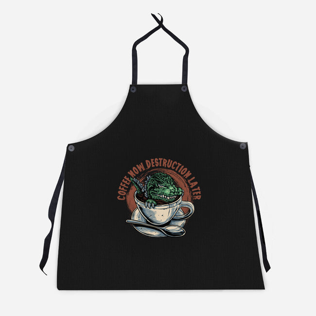 Destruction Later-Unisex-Kitchen-Apron-glitchygorilla