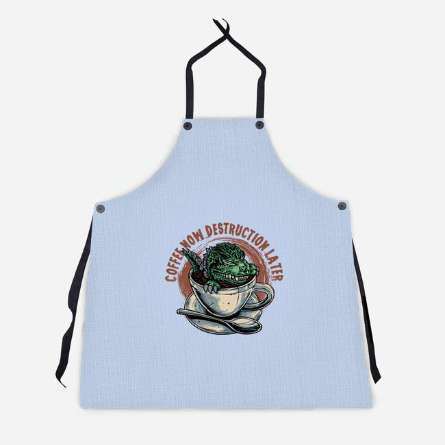 Destruction Later-Unisex-Kitchen-Apron-glitchygorilla