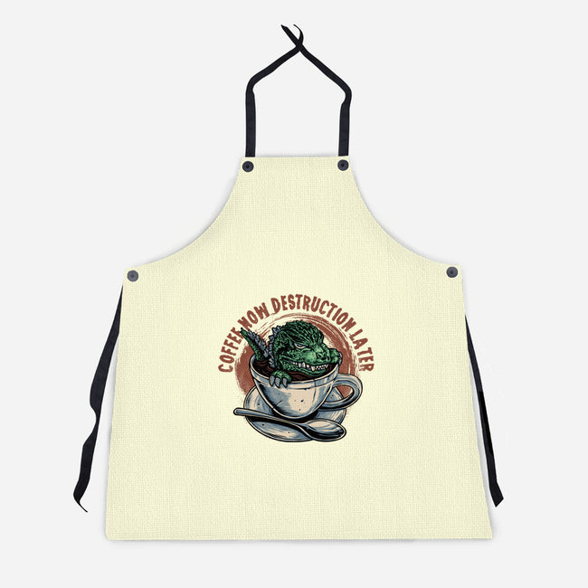 Destruction Later-Unisex-Kitchen-Apron-glitchygorilla