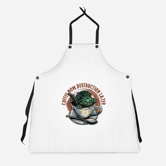 Destruction Later-Unisex-Kitchen-Apron-glitchygorilla