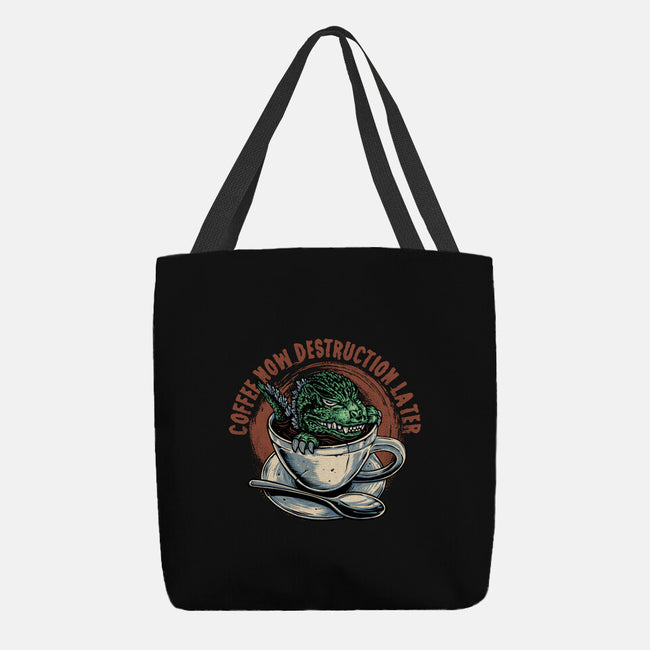 Destruction Later-None-Basic Tote-Bag-glitchygorilla