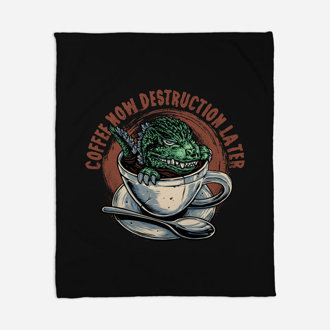 Destruction Later-None-Fleece-Blanket-glitchygorilla
