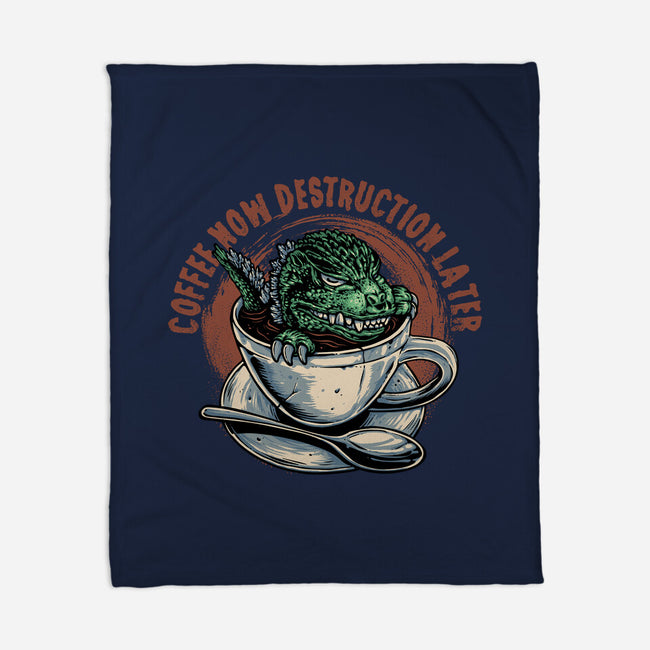 Destruction Later-None-Fleece-Blanket-glitchygorilla