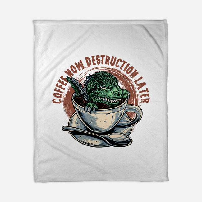 Destruction Later-None-Fleece-Blanket-glitchygorilla