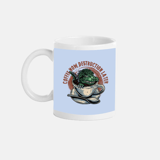 Destruction Later-None-Mug-Drinkware-glitchygorilla