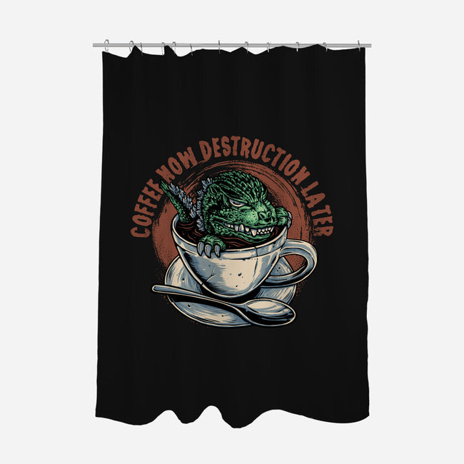 Destruction Later-None-Polyester-Shower Curtain-glitchygorilla