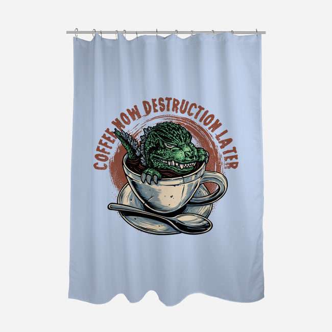 Destruction Later-None-Polyester-Shower Curtain-glitchygorilla