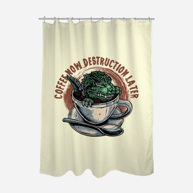 Destruction Later-None-Polyester-Shower Curtain-glitchygorilla
