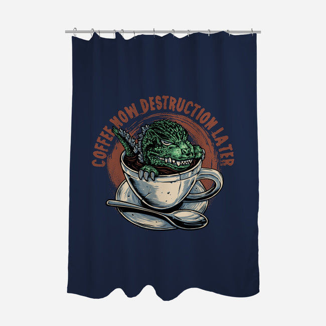 Destruction Later-None-Polyester-Shower Curtain-glitchygorilla