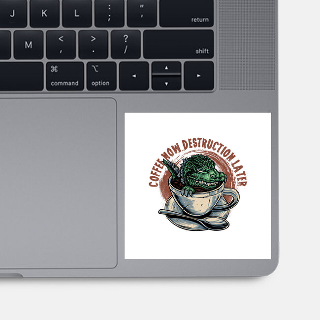 Destruction Later-None-Glossy-Sticker-glitchygorilla