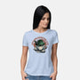 Destruction Later-Womens-Basic-Tee-glitchygorilla